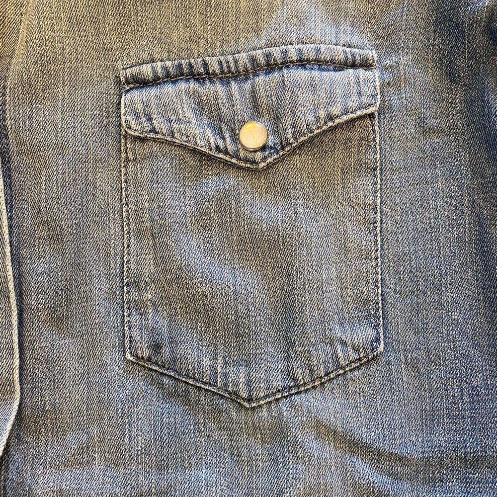 RtA Cybil Button Front Denim Shirt XXS XS M L - Picture 6 of 9
